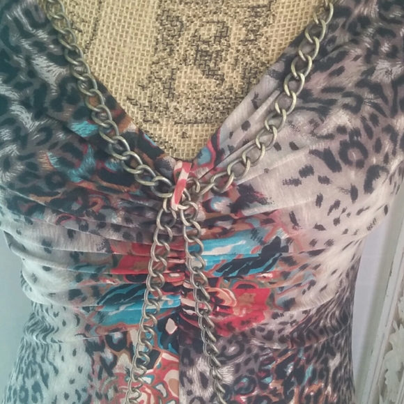 Natasha Gan Leather Chain Dress 10 - Picture 3 of 8